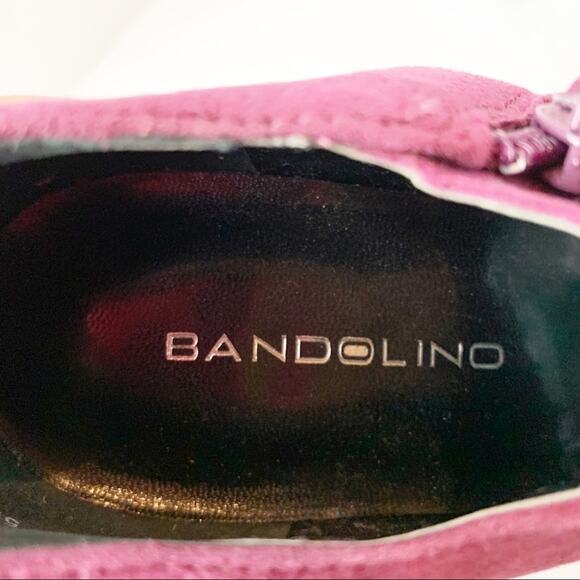 Bandolino Purple Suede Platform Bootie SZ 5.5 - Picture 7 of 8